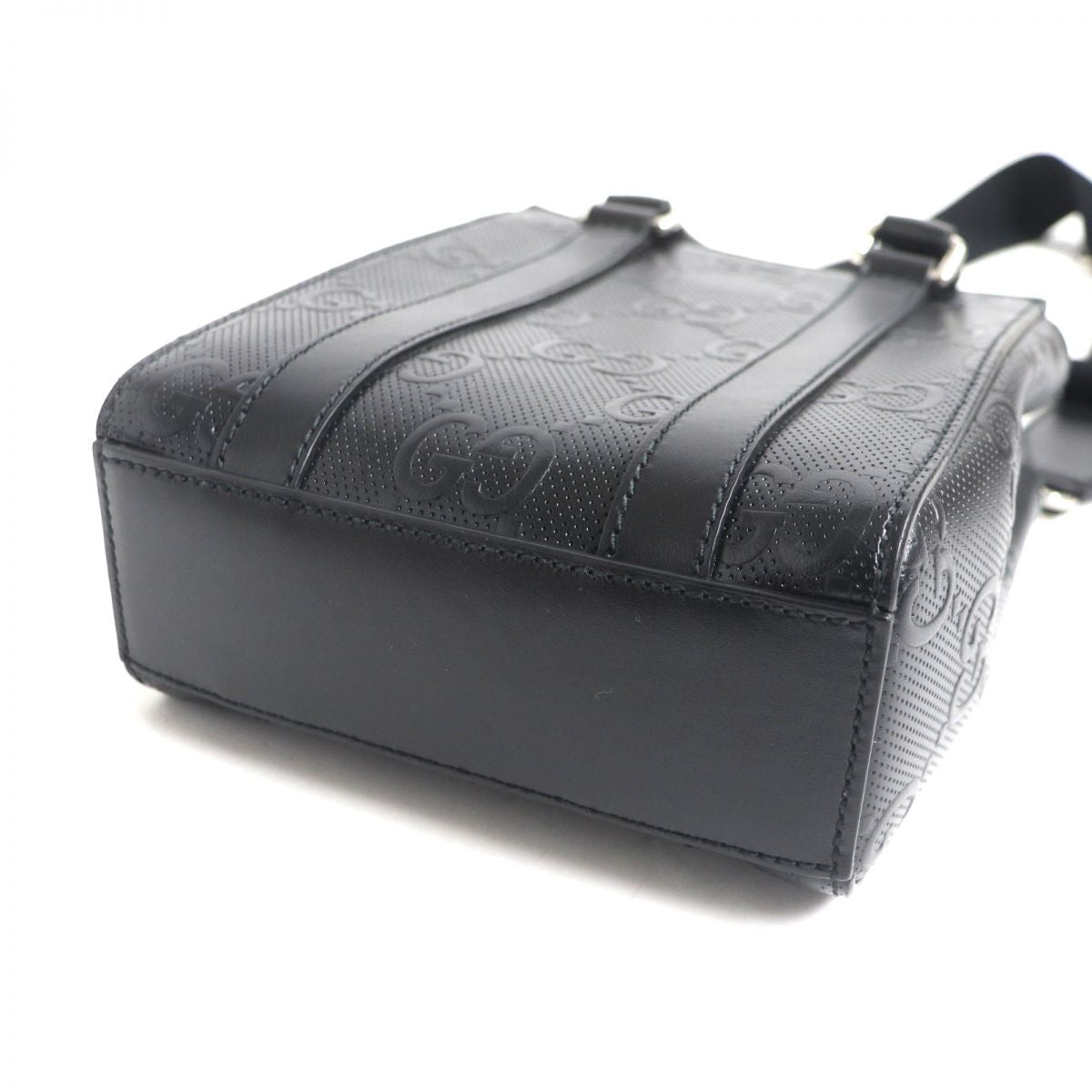 GUCCI Shoulder Bag Main: Leather black mens Used