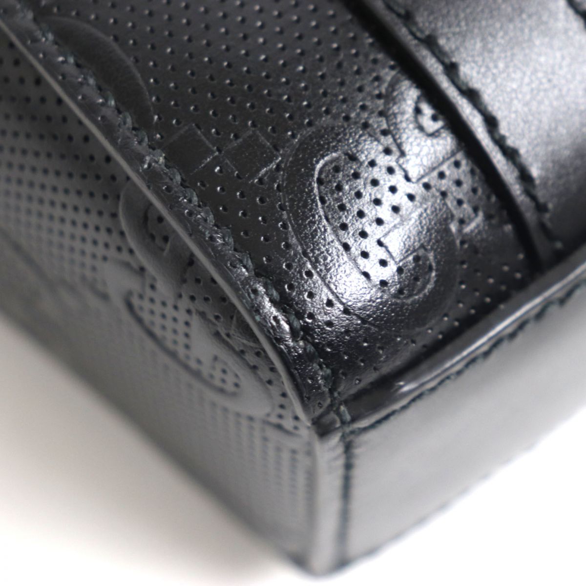 GUCCI Shoulder Bag Main: Leather black mens Used