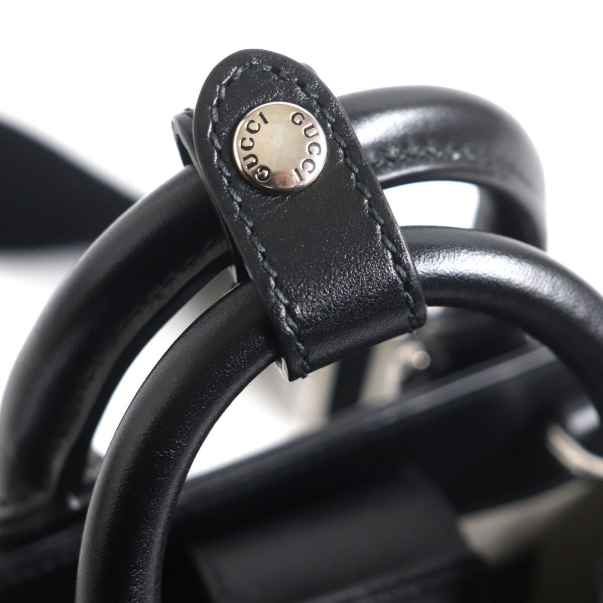 GUCCI Shoulder Bag Main: Leather black mens Used