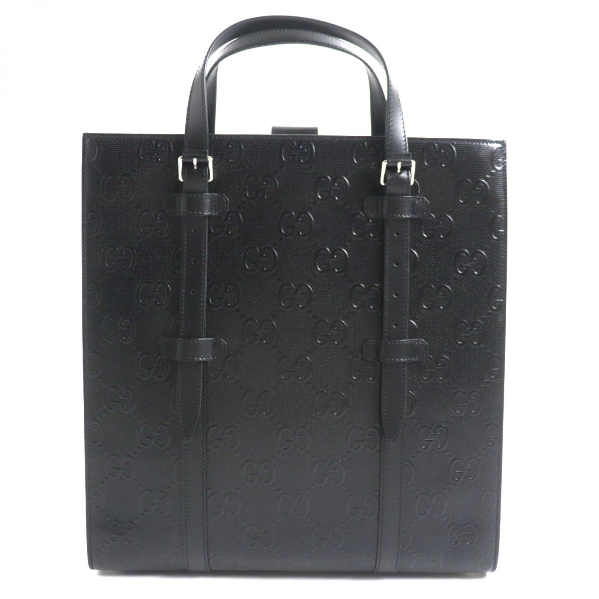 GUCCI Tote Bag Main: Shima leather black mens Used
