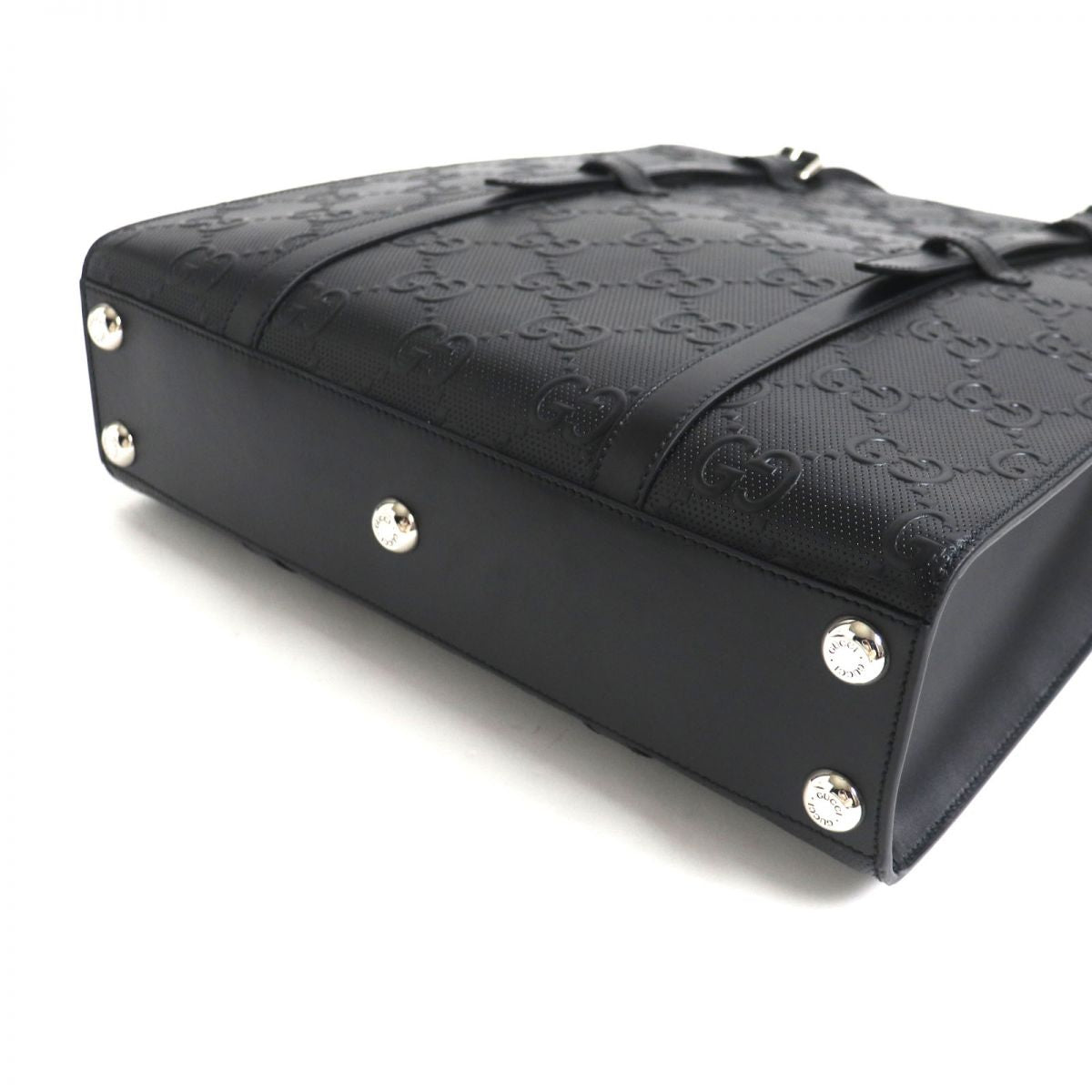 GUCCI Tote Bag Main: Shima leather black mens Used