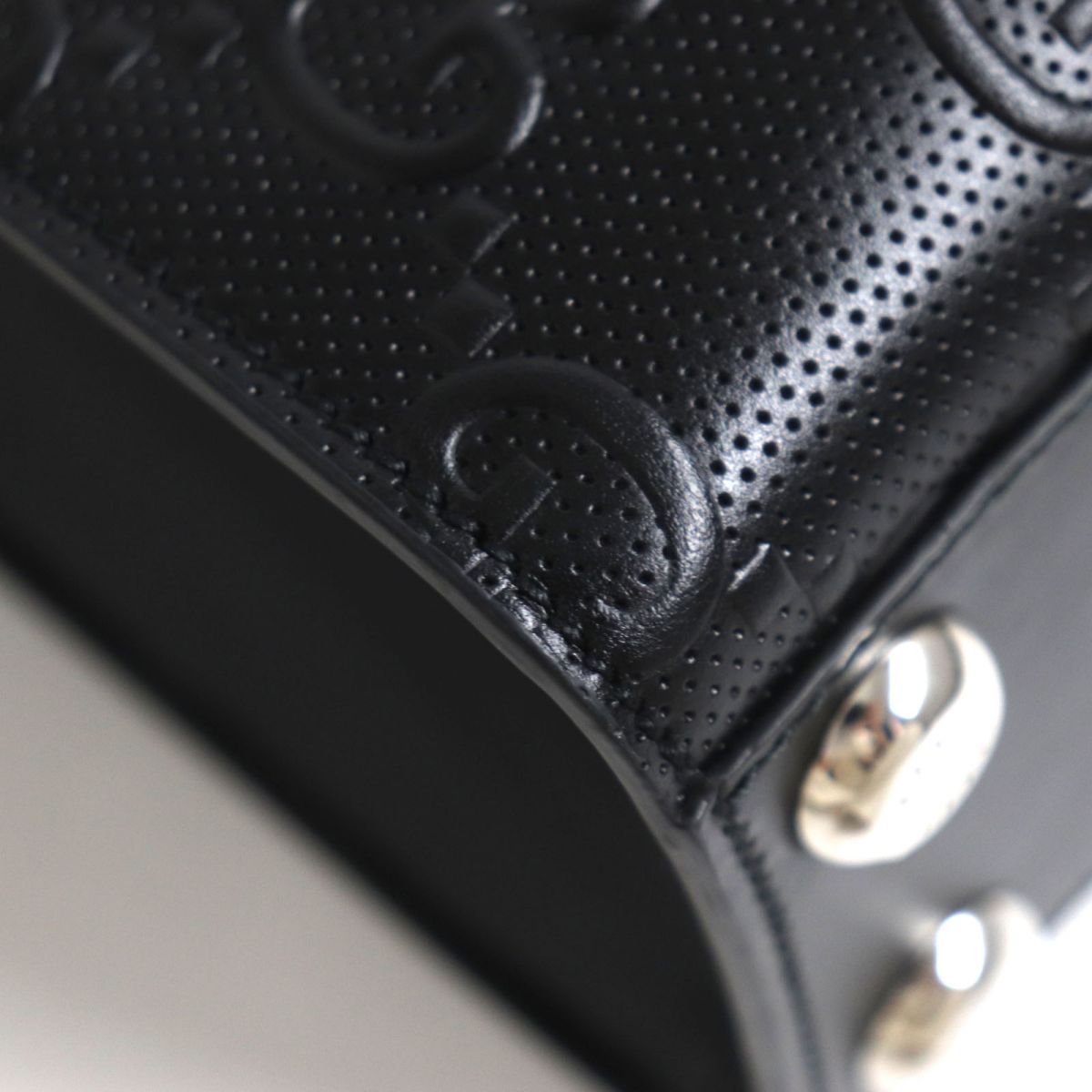 GUCCI Tote Bag Main: Shima leather black mens Used