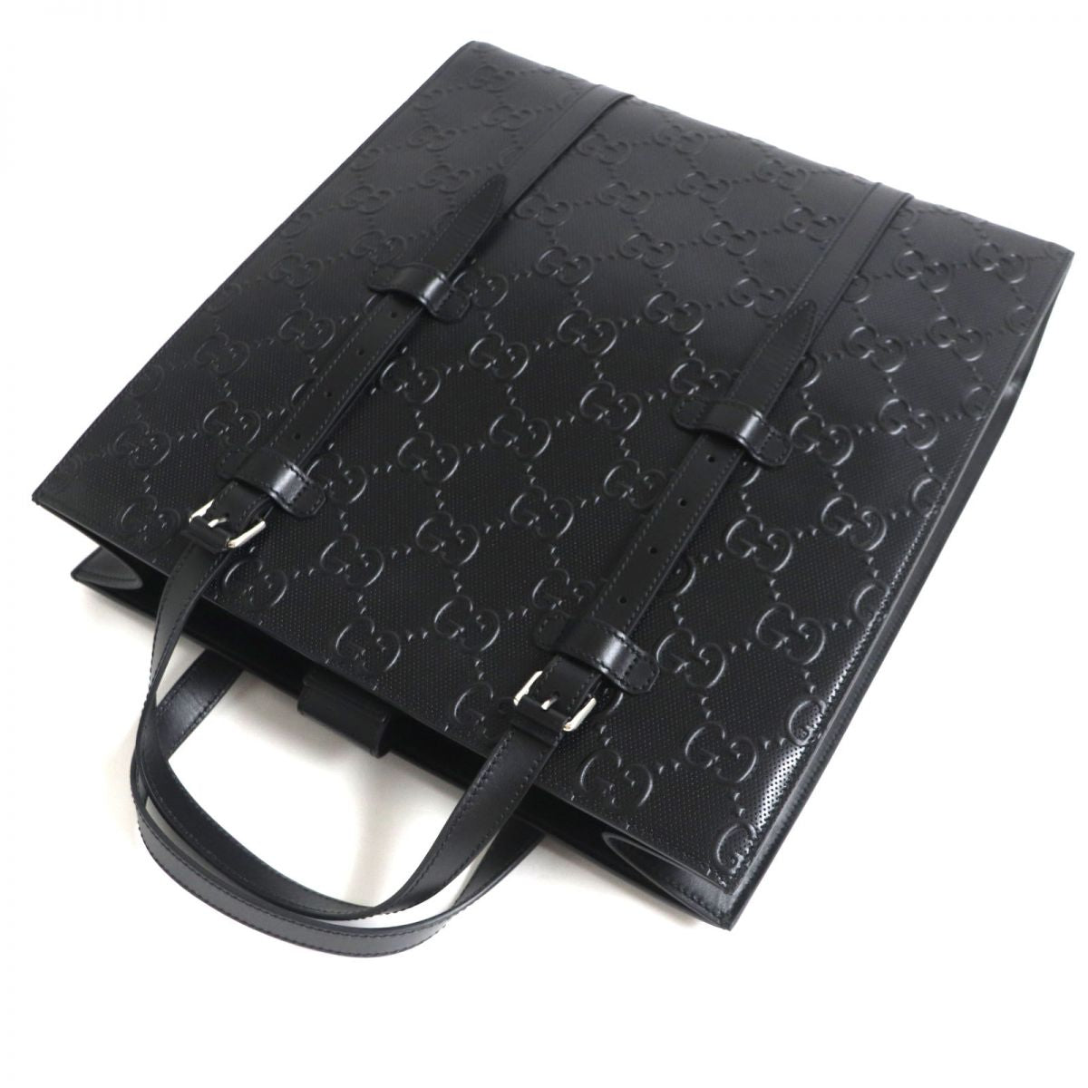 GUCCI Tote Bag Main: Shima leather black mens Used