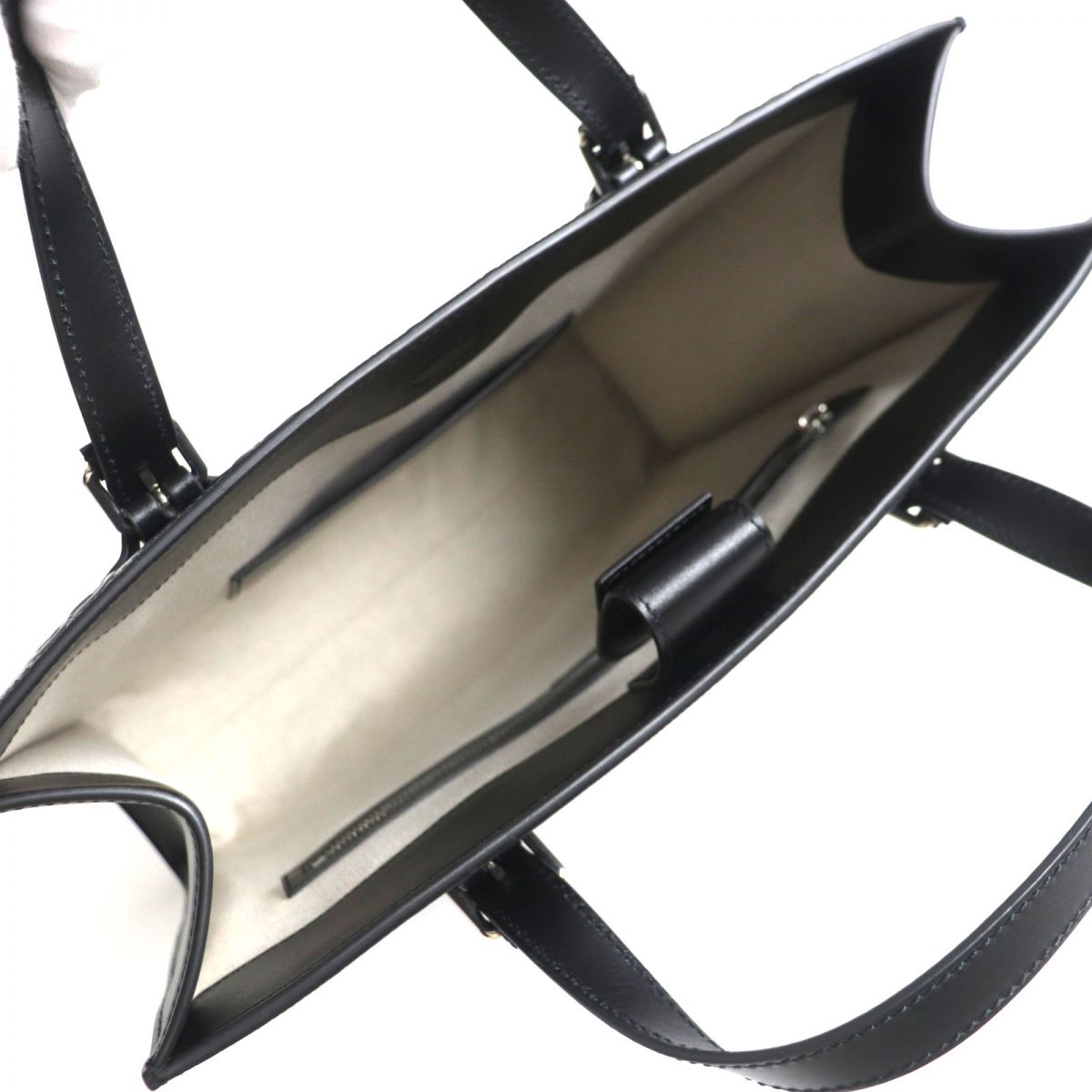 GUCCI Tote Bag Main: Shima leather black mens Used