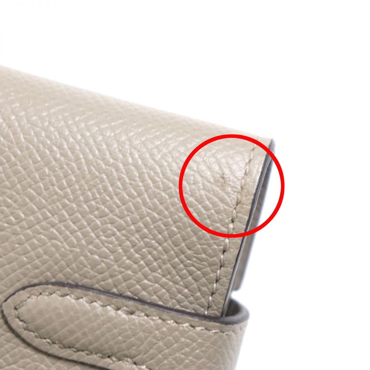 HERMES Long Wallet Purse Main�FEpsom beige mens Used