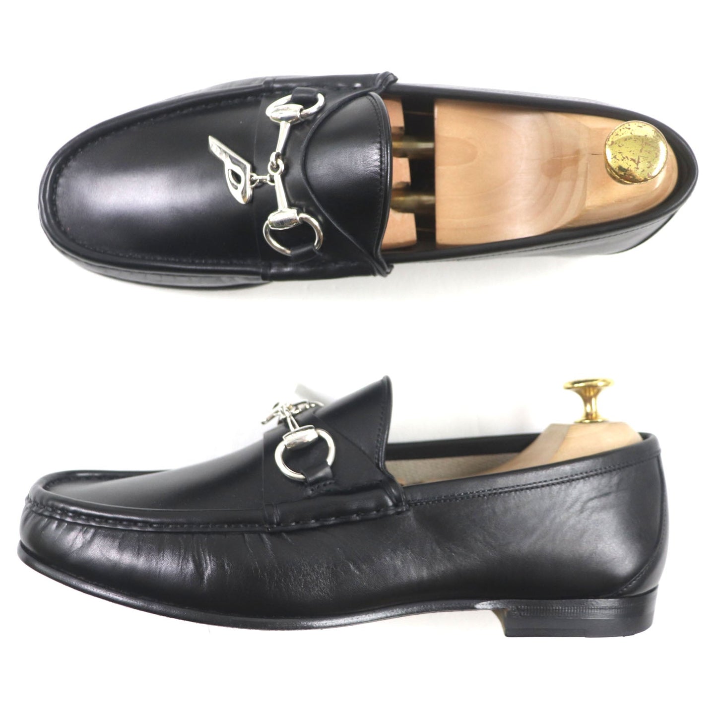 GUCCI loafers Main: Leather, Part: SV925 black mens 7 Used