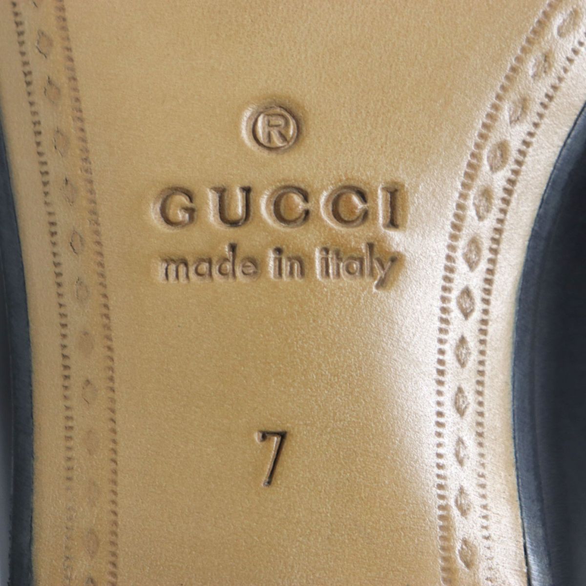 GUCCI loafers Main: Leather, Part: SV925 black mens 7 Used