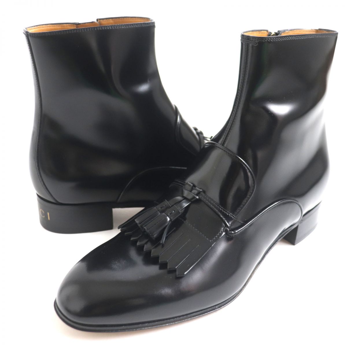 GUCCI boots Patent leather black 9 1/2