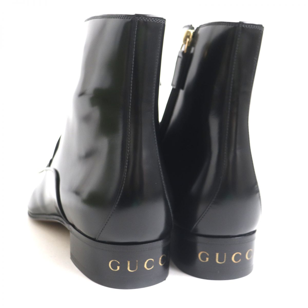 GUCCI boots Patent leather black 9 1/2