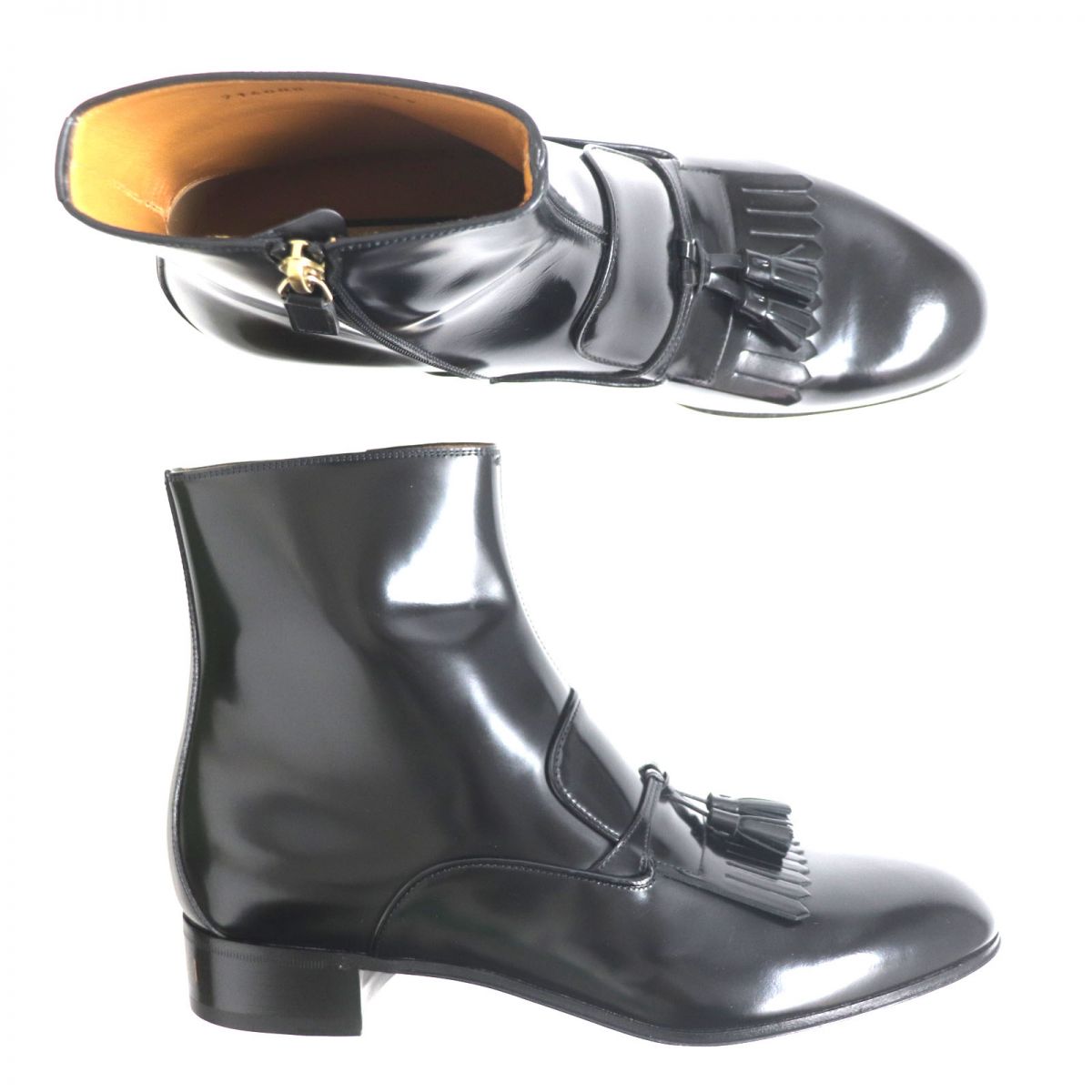 GUCCI boots Patent leather black 9 1/2