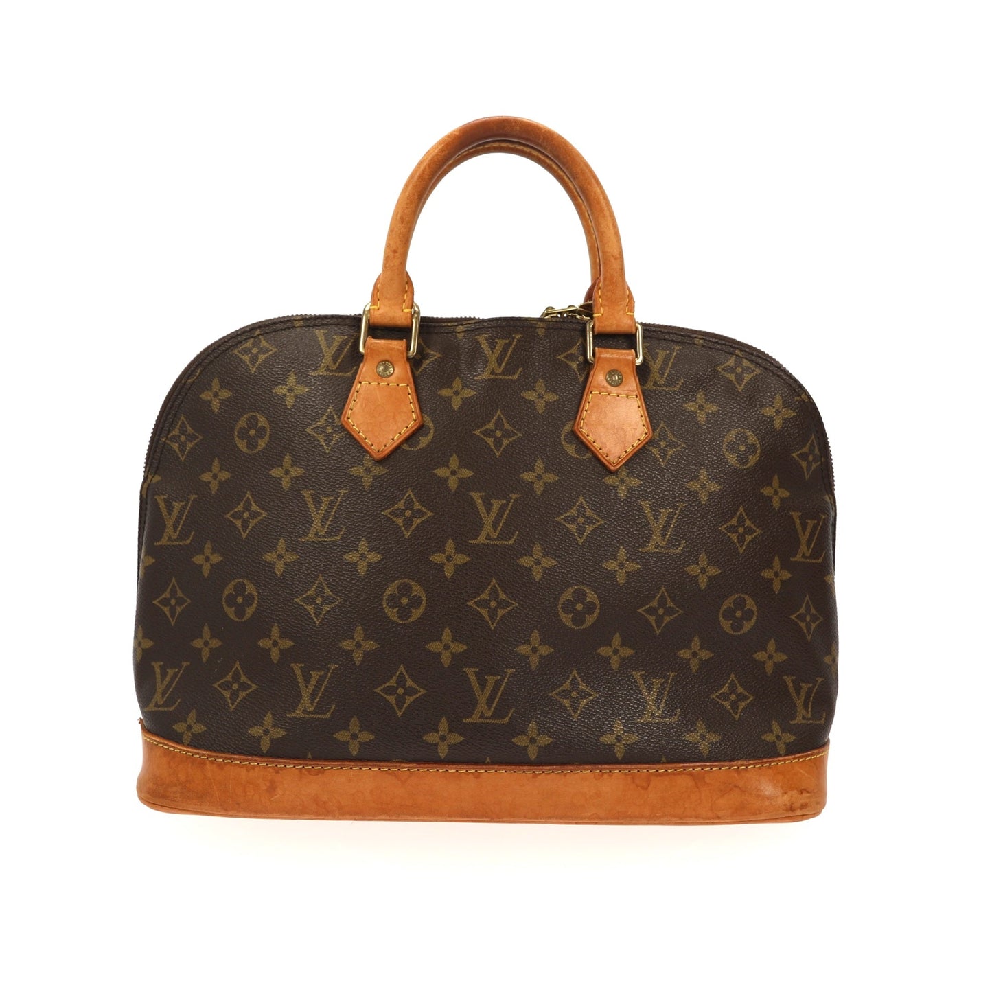 LOUIS VUITTON Alma Handbag in Brown Canvas