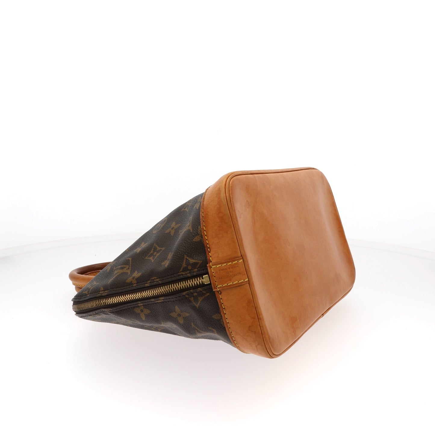 LOUIS VUITTON Alma Handbag in Brown Canvas