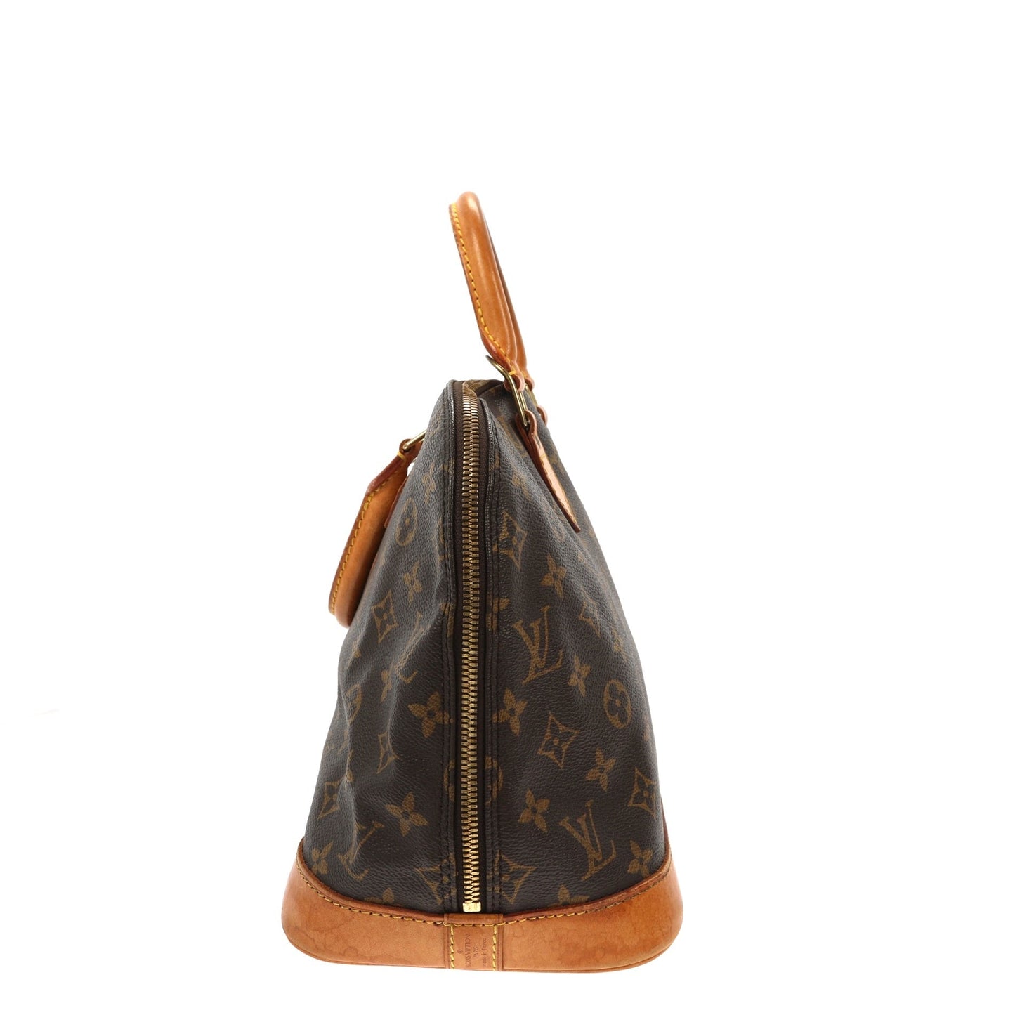 LOUIS VUITTON Alma Handbag in Brown Canvas