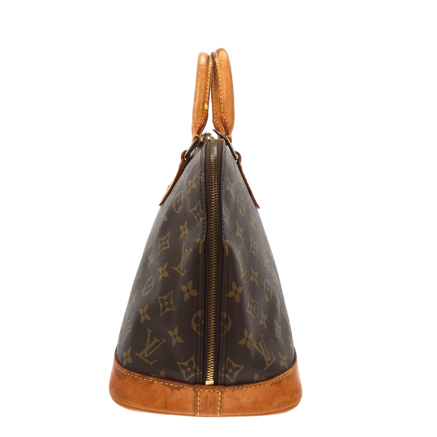 LOUIS VUITTON Alma Handbag in Brown Canvas