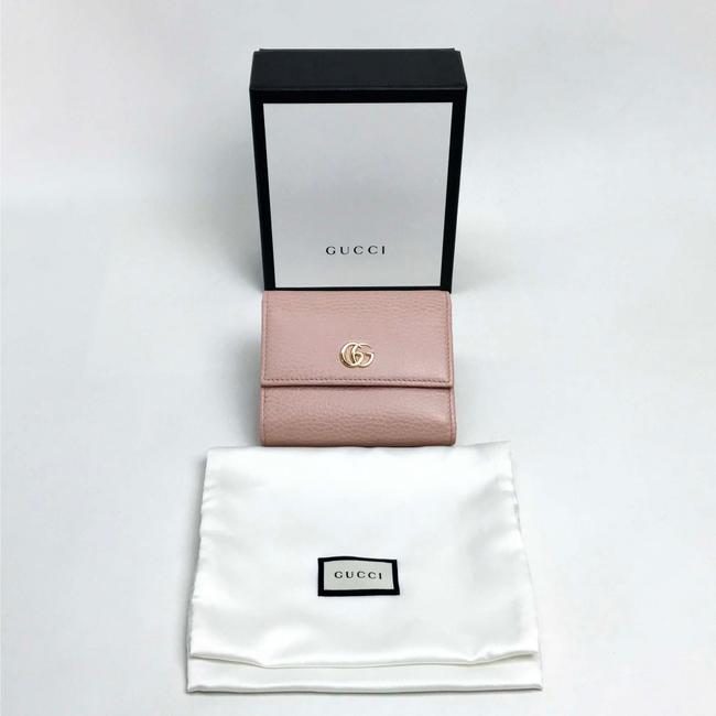 Gucci French Wallet in Pink Leather