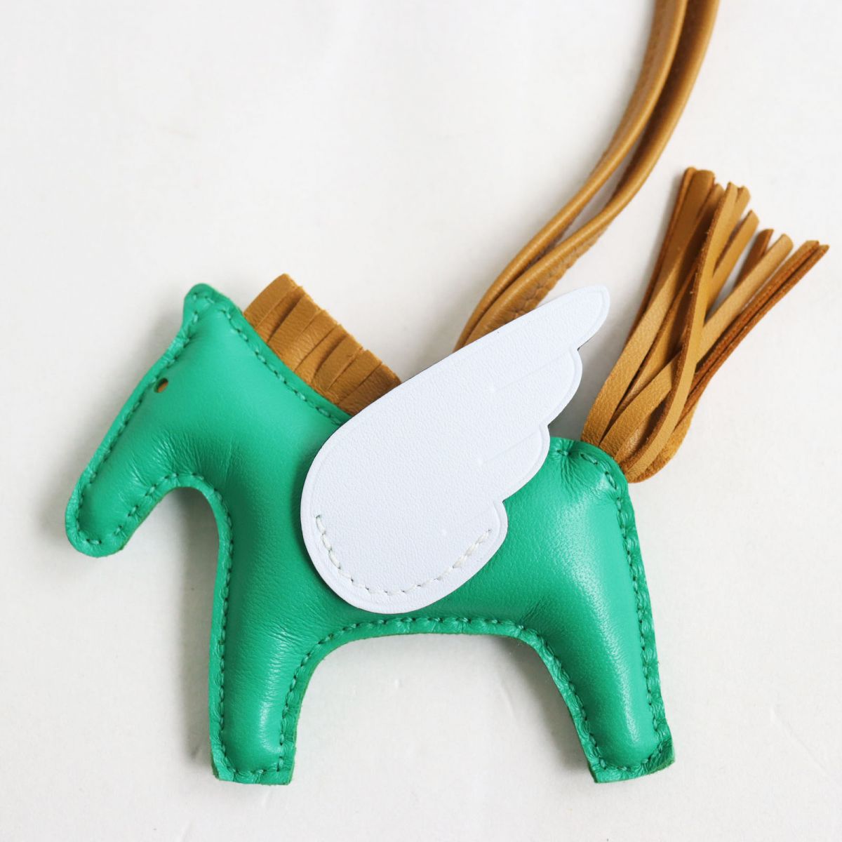 HERMES charm Main: Anyo Milo Mint/Sesame/Blue Brume mens Used
