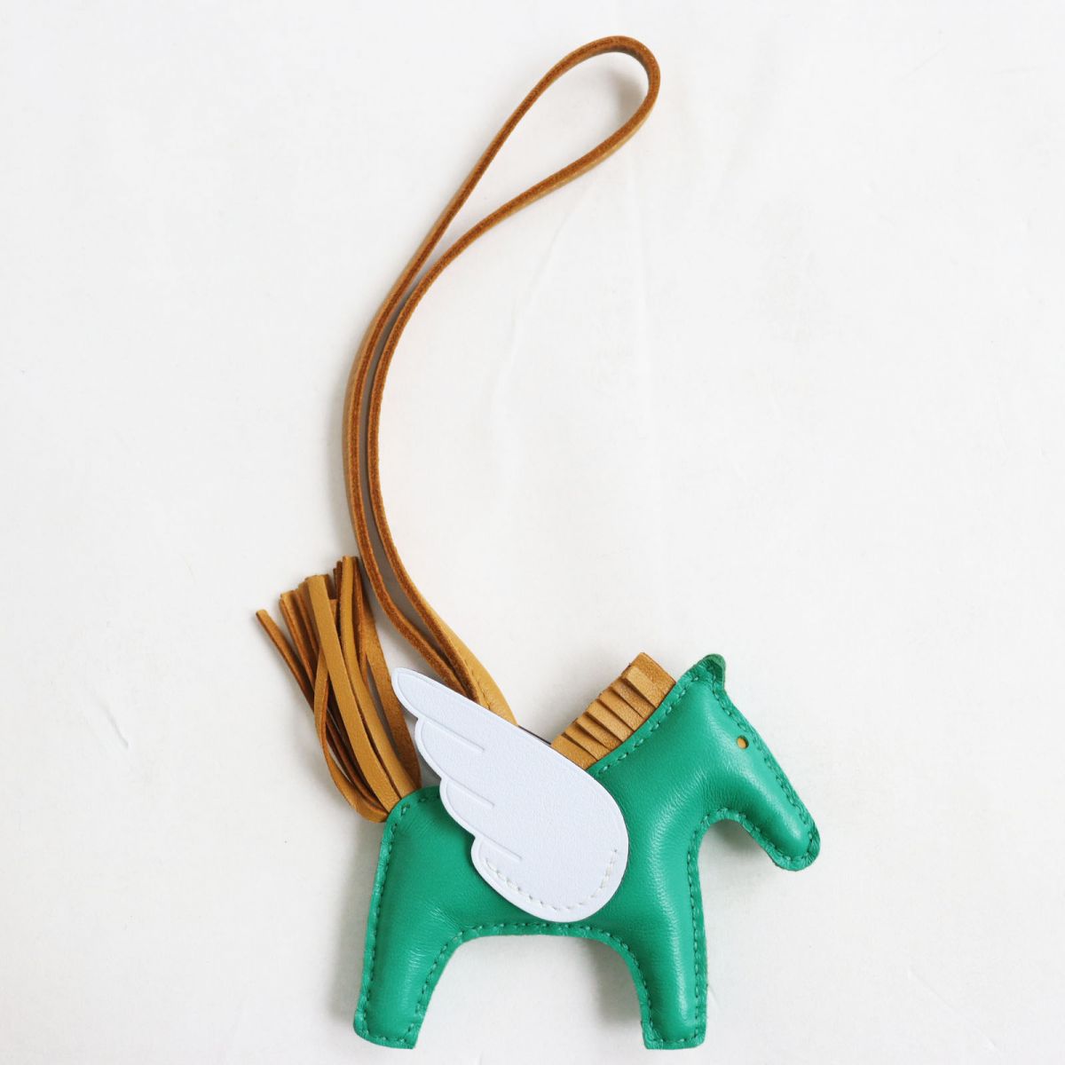 HERMES charm Main: Anyo Milo Mint/Sesame/Blue Brume mens Used