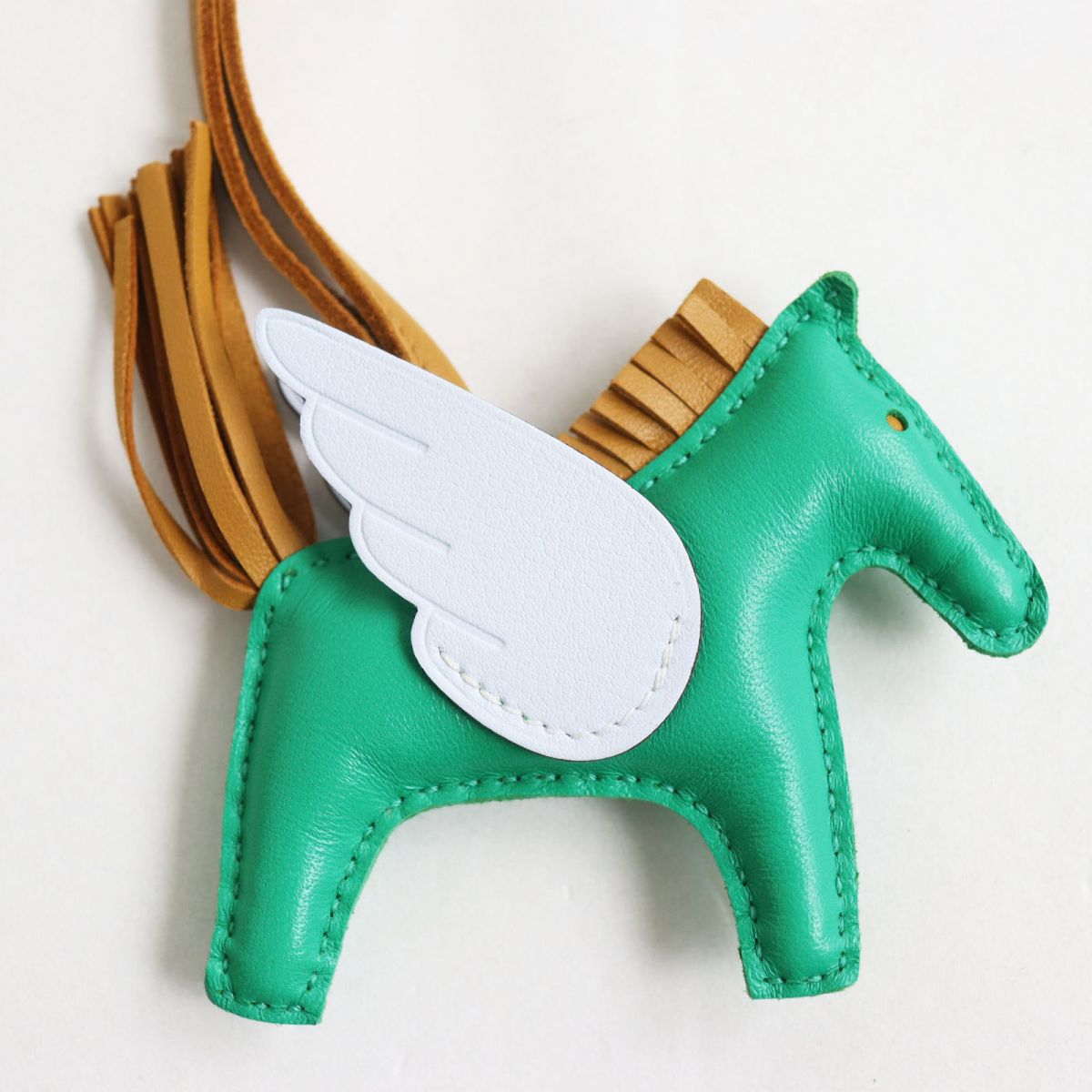 HERMES charm Main: Anyo Milo Mint/Sesame/Blue Brume mens Used