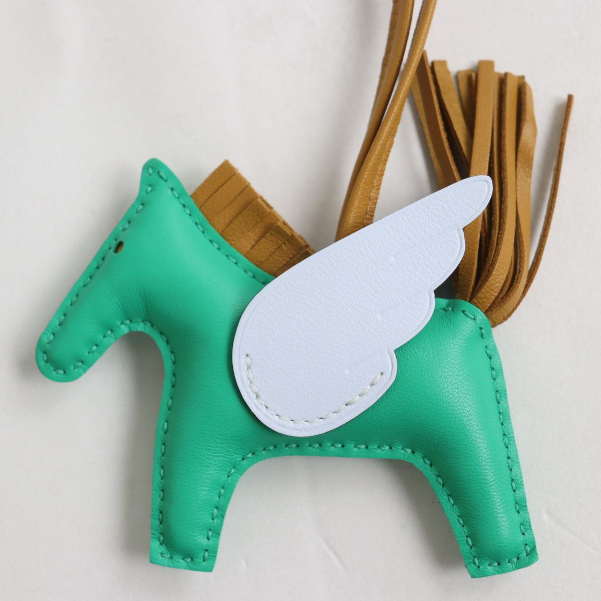 HERMES charm Main: Anyo Milo Mint/Sesame/Blue Brume mens Used