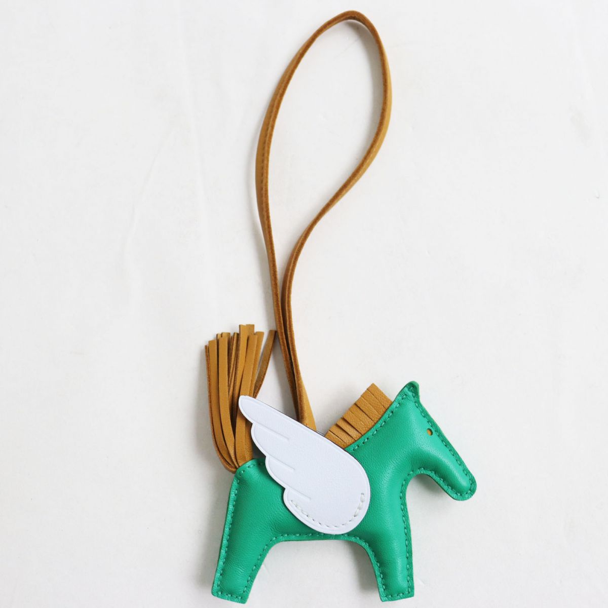 HERMES charm Main: Anyo Milo Mint/Sesame/Blue Brume mens Used