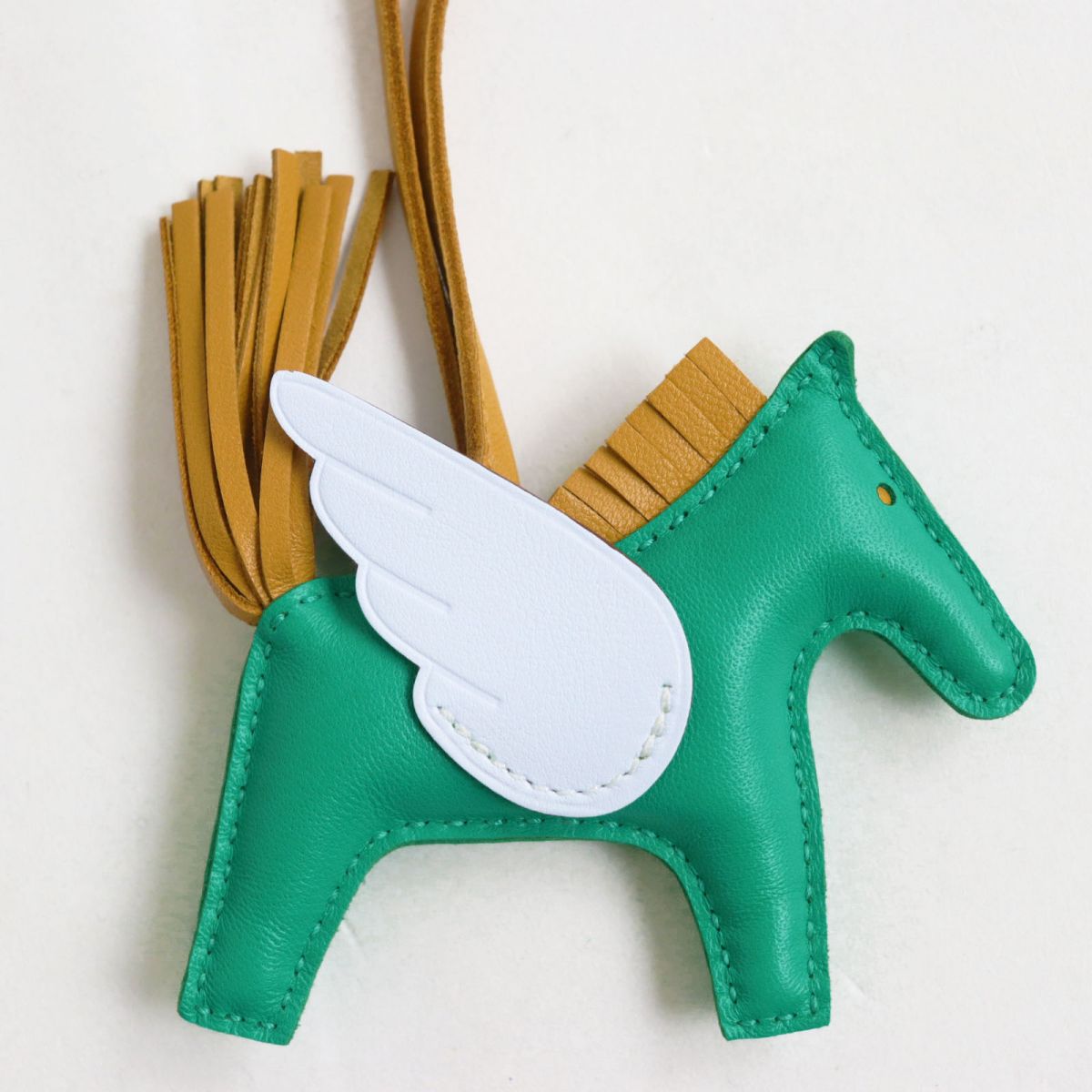 HERMES charm Main: Anyo Milo Mint/Sesame/Blue Brume mens Used