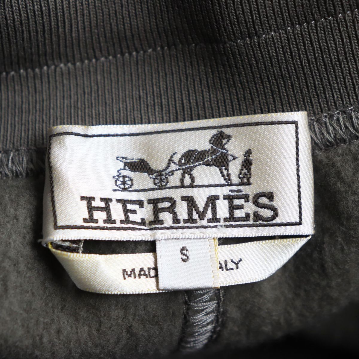 HERMES Pants Main: 100% cotton, part: 90% cotton, part: 10% polyurethane, part: 80% nylon, part: 20% polyurethane Brown mens S Used