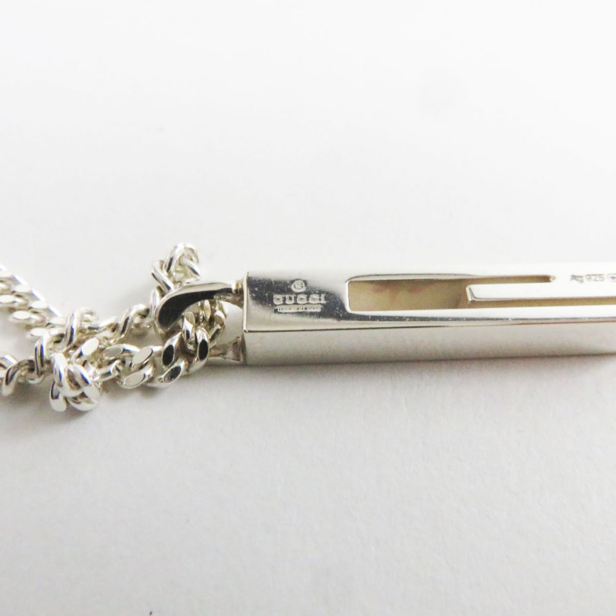 GUCCI Necklace AG925 Silver mens Used