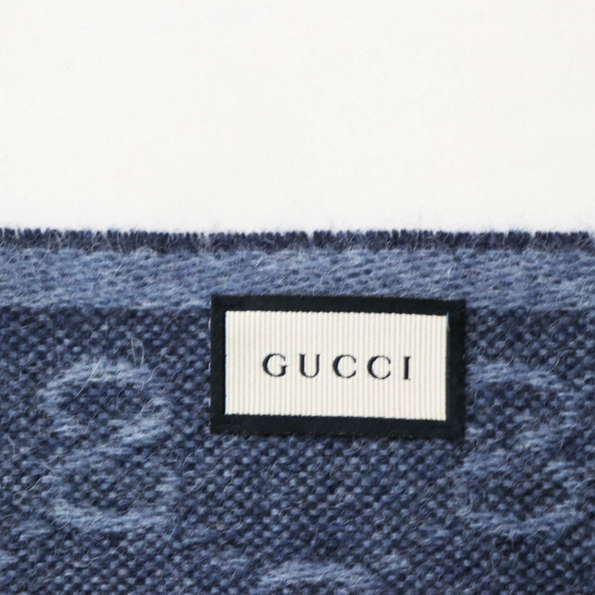 GUCCI Stall Main: 75% wool, Main: 25% alpaca Midnight blue mens Used
