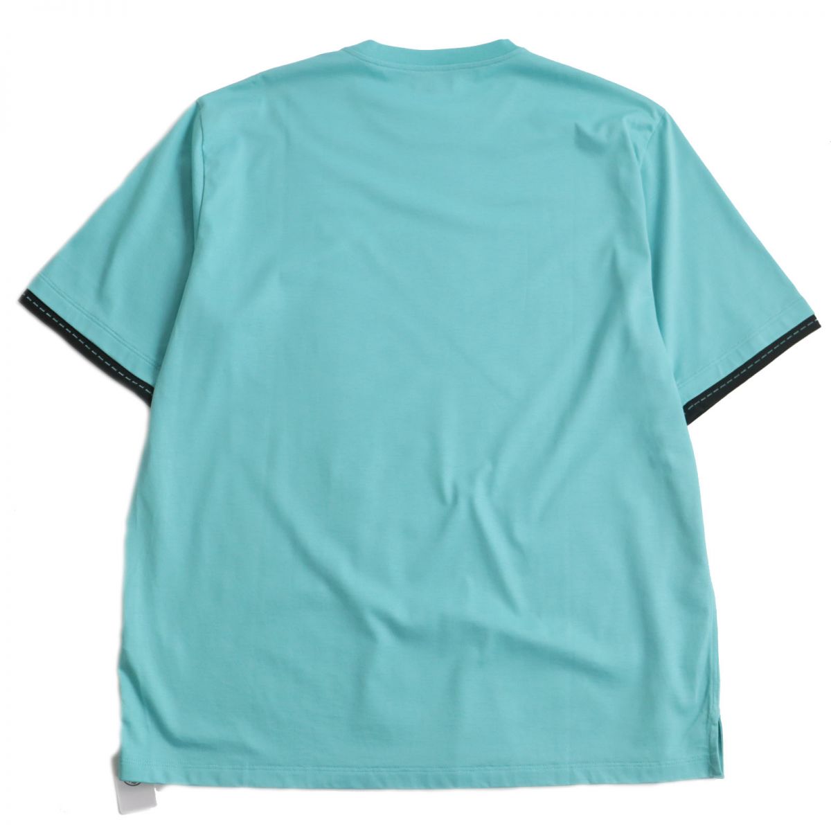 HERMES Cut Main: 100% cotton Lagon mens L Used