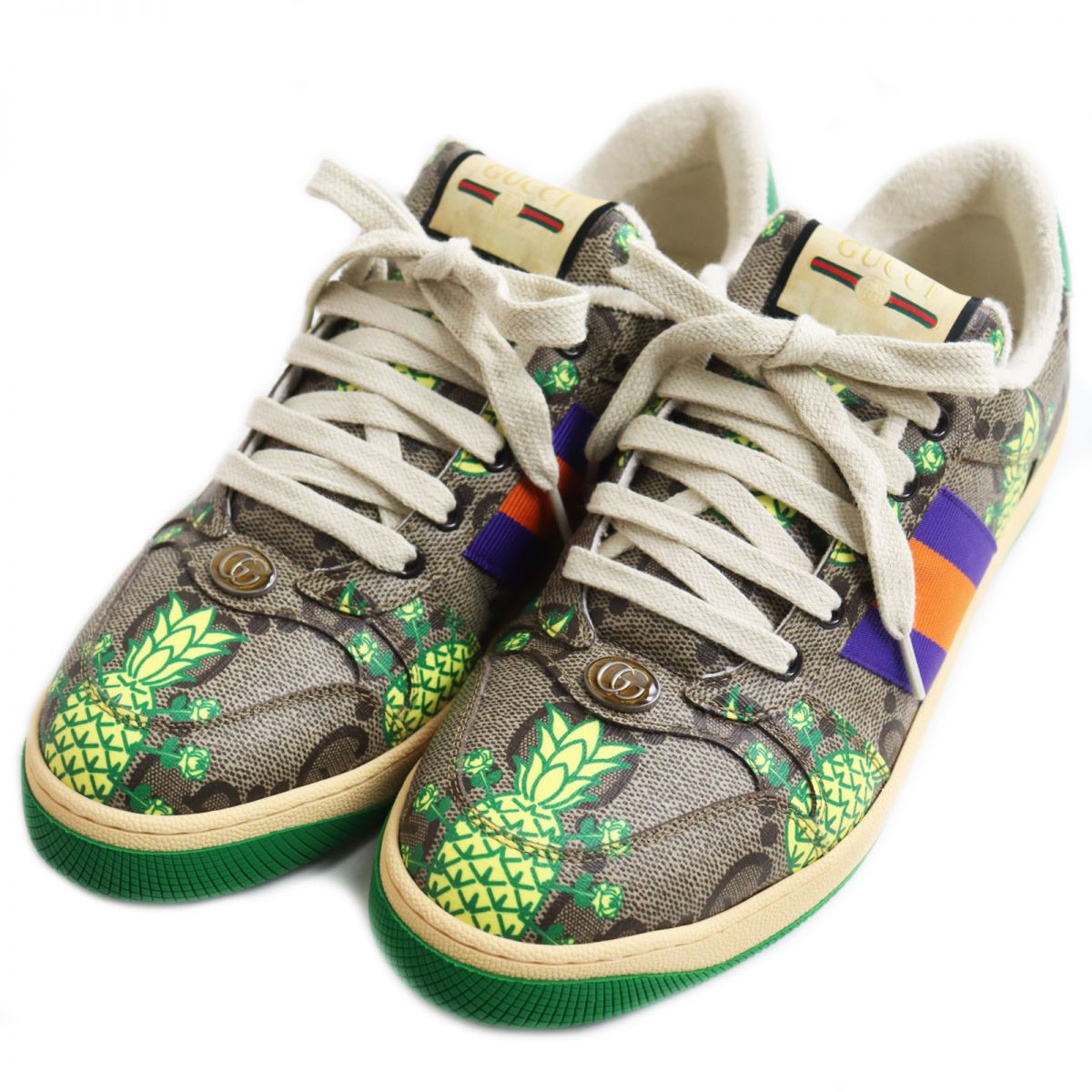GUCCI sneakers Main: GG Supreme canvas multicolor mens 8 Used