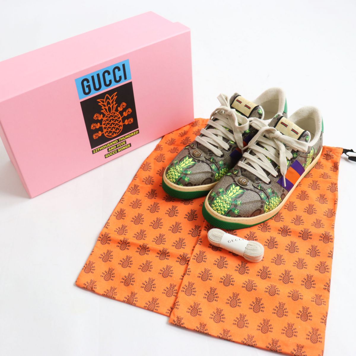 GUCCI sneakers Main: GG Supreme canvas multicolor mens 8 Used