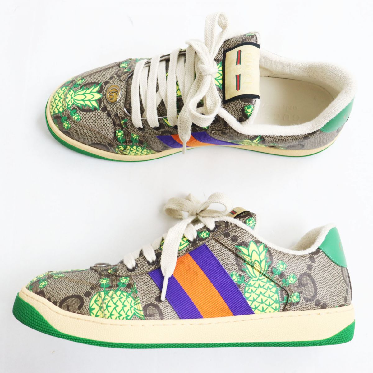 GUCCI sneakers Main: GG Supreme canvas multicolor mens 8 Used