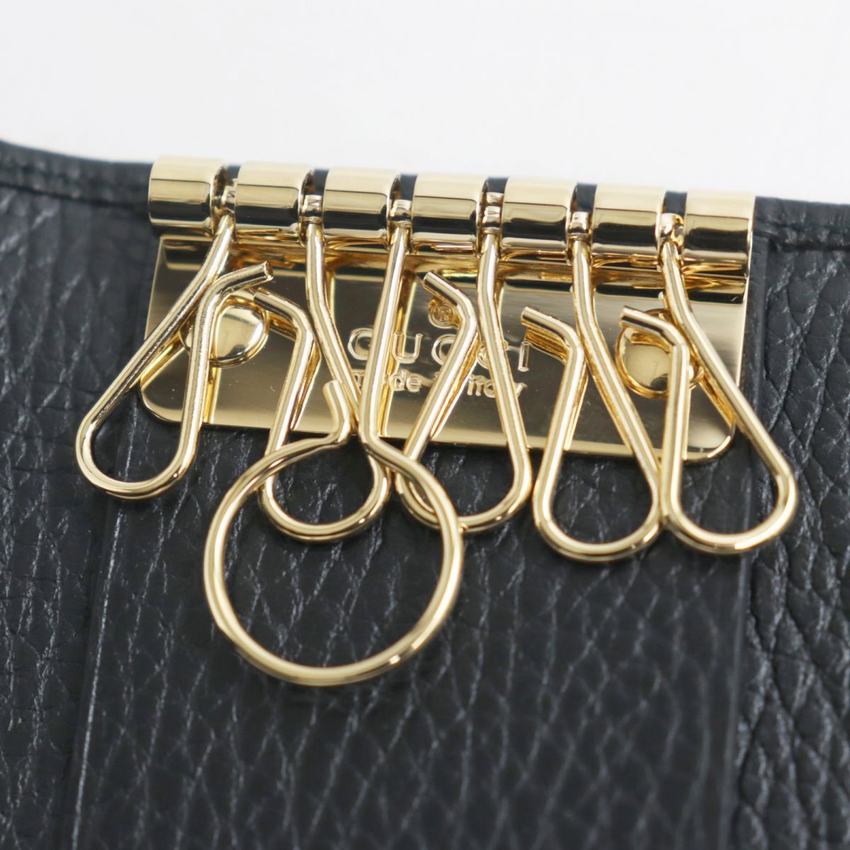 GUCCI Key case Key holder  Main: Leather black mens Used