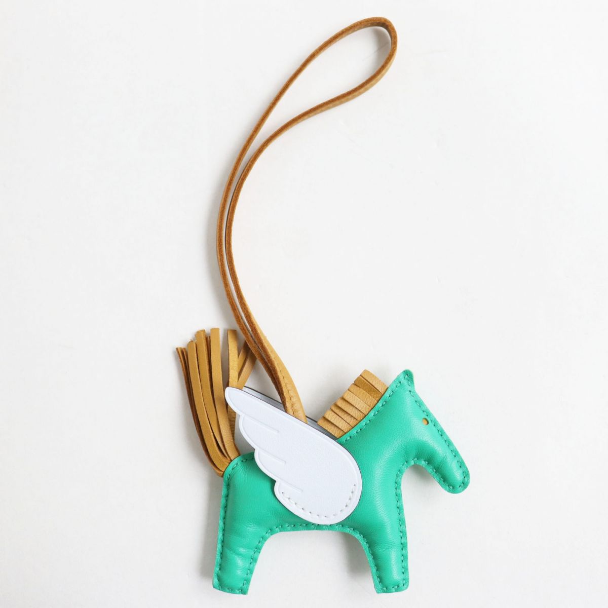 HERMES charm Main: Anyo Milo Mint/Sesame/Blue Brume mens Used