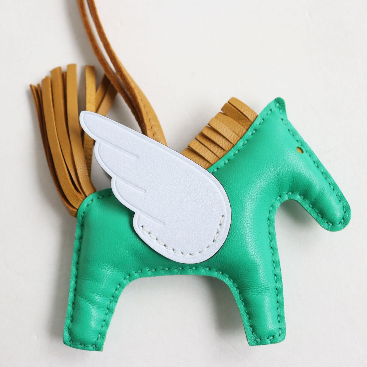 HERMES charm Main: Anyo Milo Mint/Sesame/Blue Brume mens Used