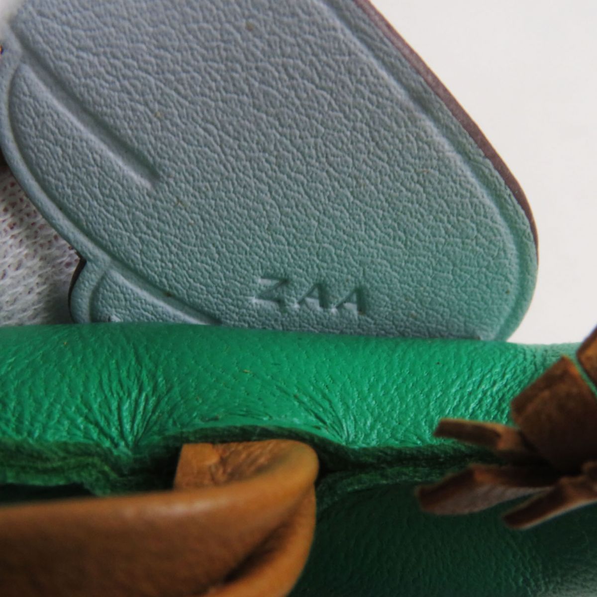 HERMES charm Main: Anyo Milo Mint/Sesame/Blue Brume mens Used
