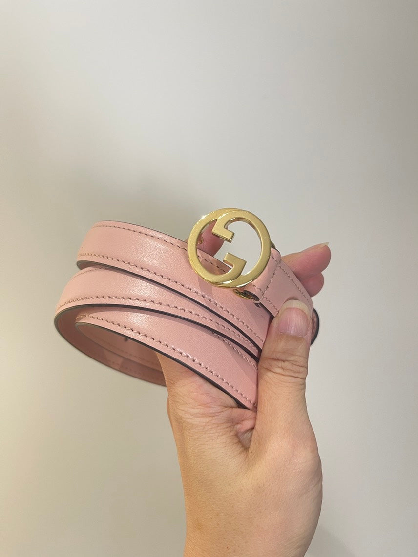 Gucci Blondie W20mm Women’s Belt Pink