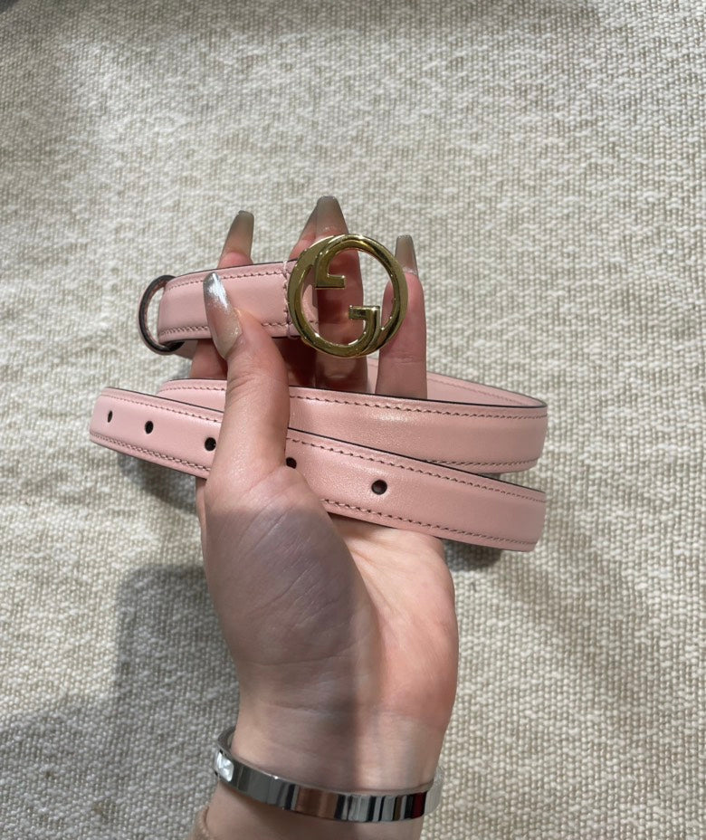 Gucci Blondie W20MM Women's Belt Pink