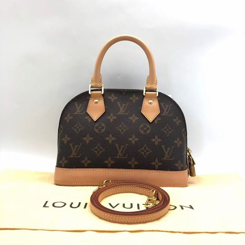 Louis Vuitton Alma Brown Monogram Canvas Handbag Medium