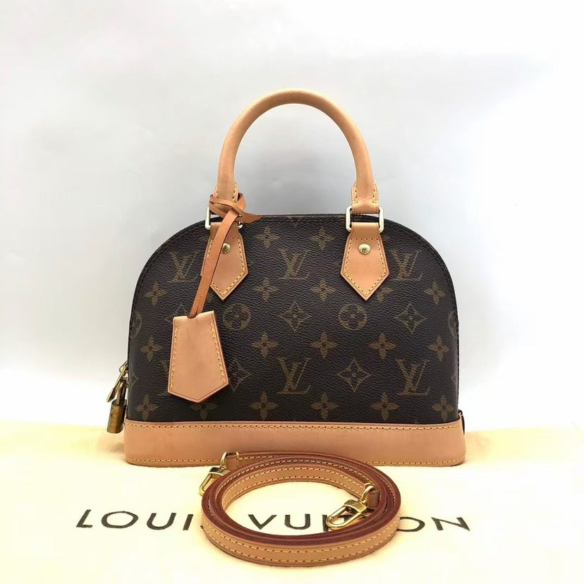 Louis Vuitton Alma Brown Monogram Canvas Handbag Medium