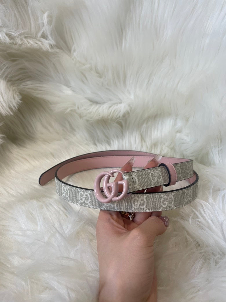 Gucci GG Marmont Thin Belt Pink 90