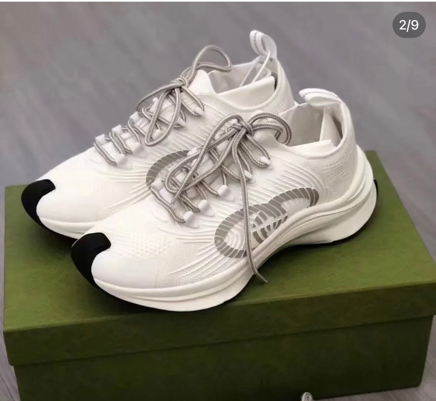 Gucci Men's Run Sneakers White Sneakers