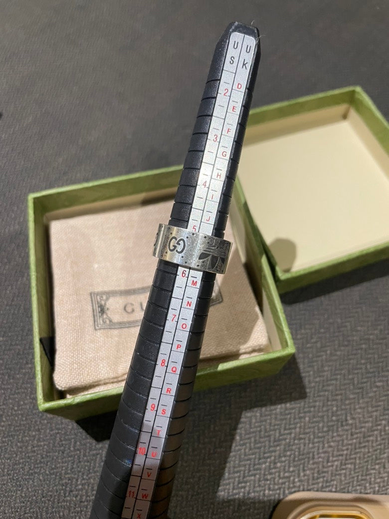 Gucci Adidas Sterling Silver Ring