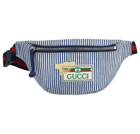 Gucci Oshkosh Bgosh Blue Striped Junior Belt Bag