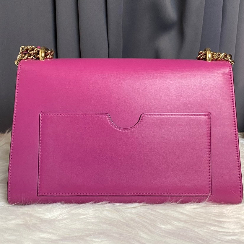 Gucci Padlock Small Shoulder Bag in Pink Leather