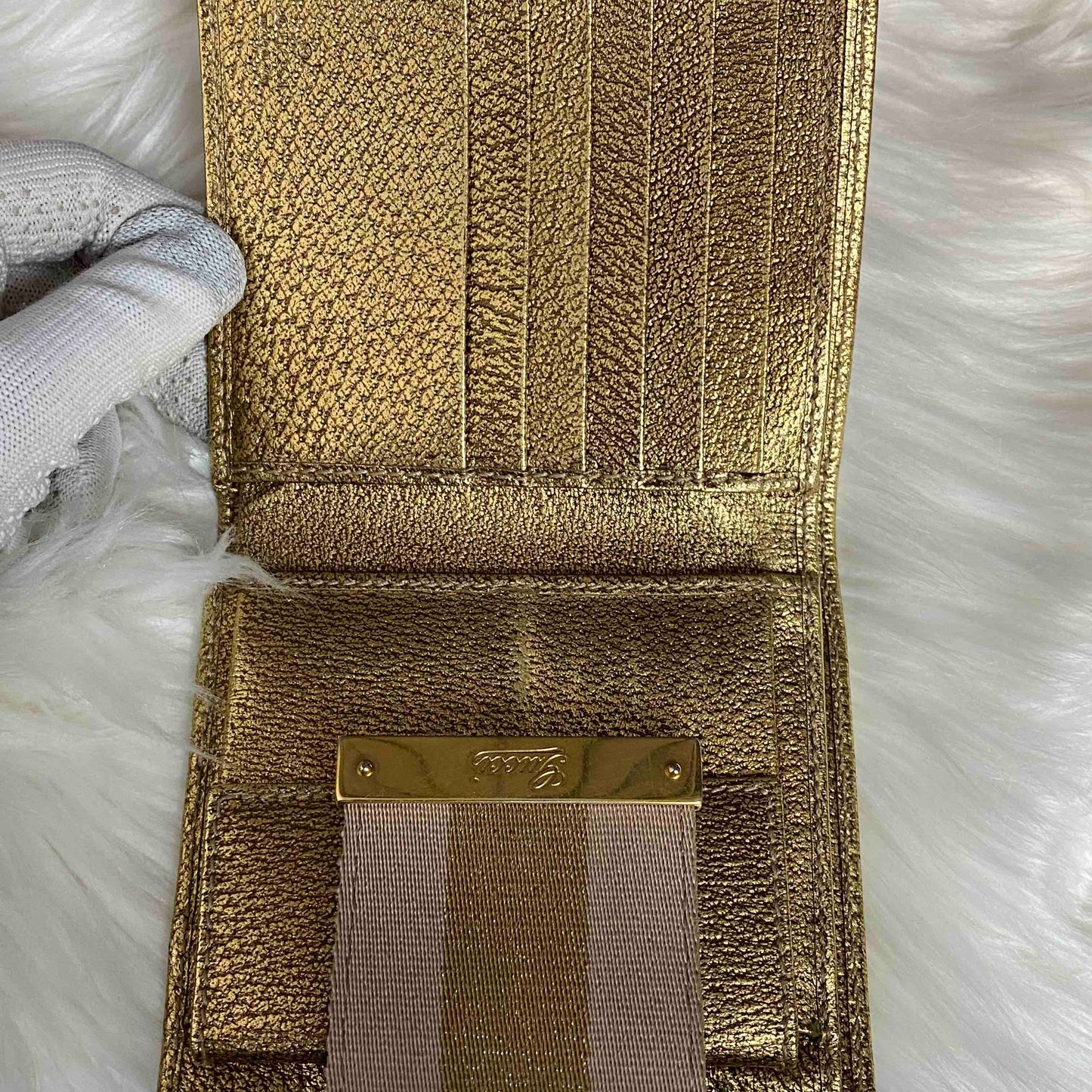 Gucci GG Supreme Beige Canvas Wallet - Pre-Loved