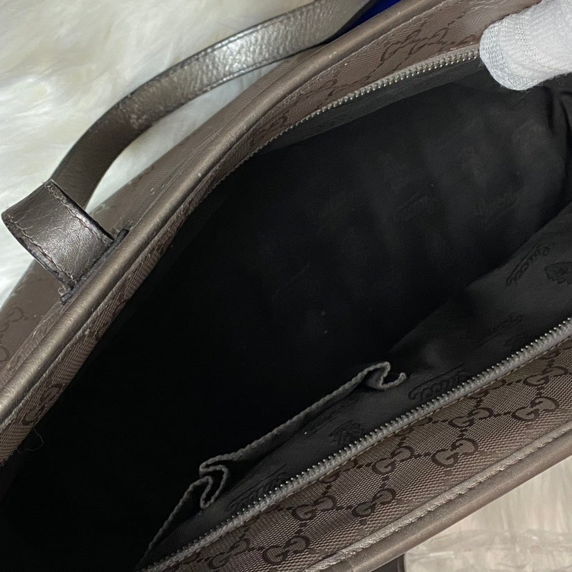 Gucci Abbey Beige GG Canvas Shoulder Bag
