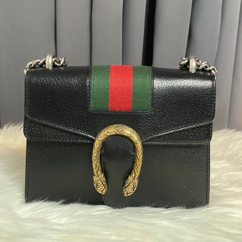 Gucci Dionysus Black Shoulder Bag - Pre-loved Gucci Bag