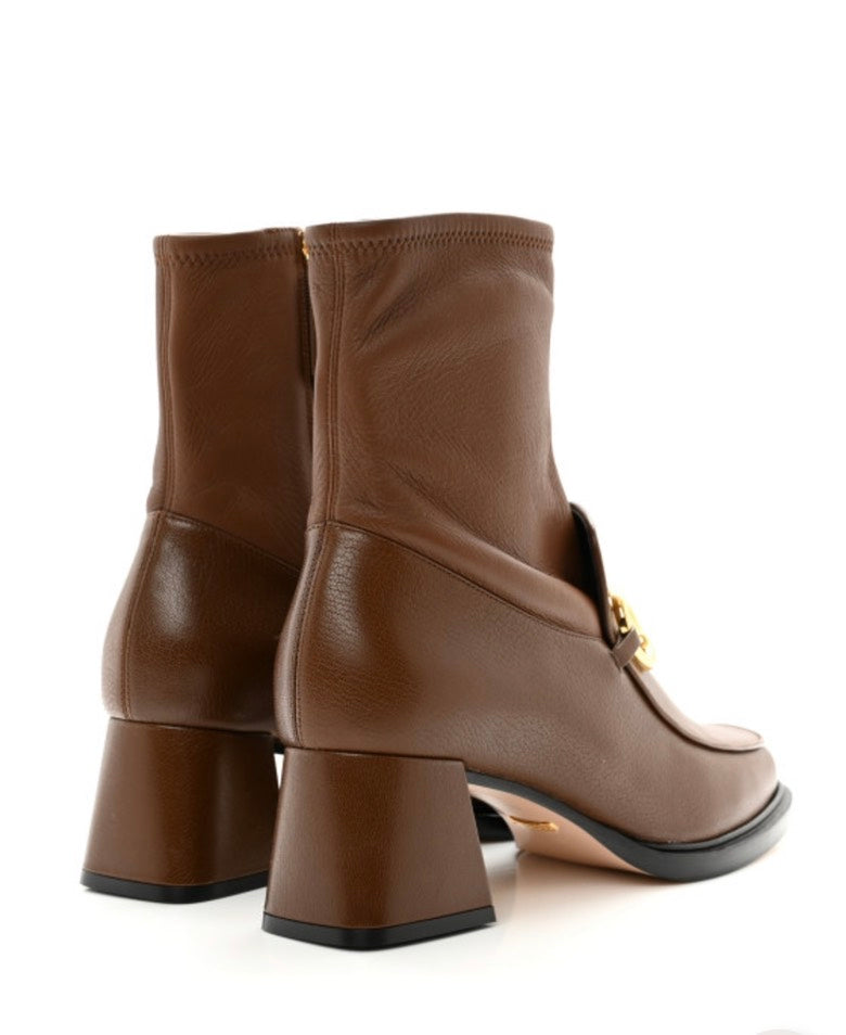 Gucci Brown MID HEEL ANKLE Boots Size 36