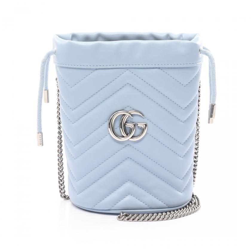 Gucci GG Marmont Mini Bucket Bag Chain Shoulder Bag 880611